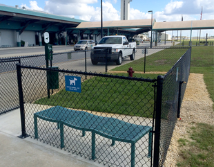 Pet Relief area at ECP Airport