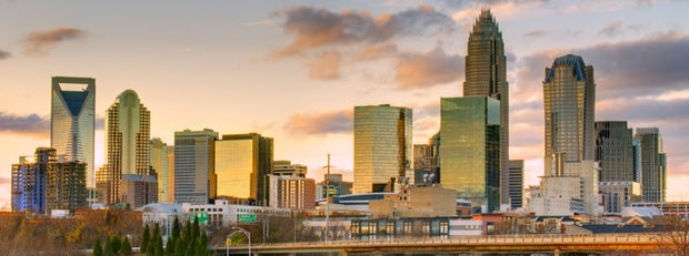 Charlotte, North Carolina skyline.