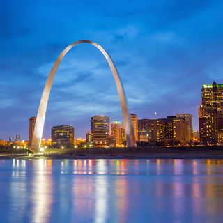 Gateway Arch in St. Louis, Missouri.